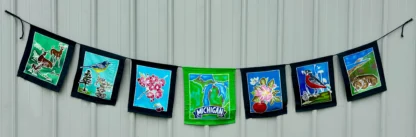 Michigan Themed Tibetan Prayer Flags